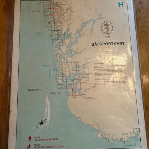 Sjøkart diverse fra oslofjorden til Harstad