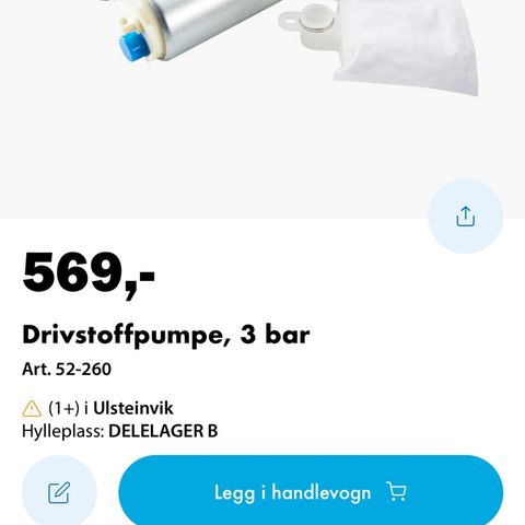 Drivstoffpumpe