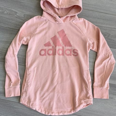 Adidas lakserosa hettegenser str S