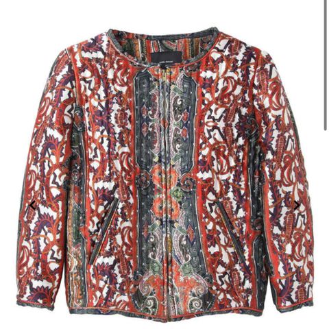 ISABEL MARANT Gamble Printed Silk Bomber