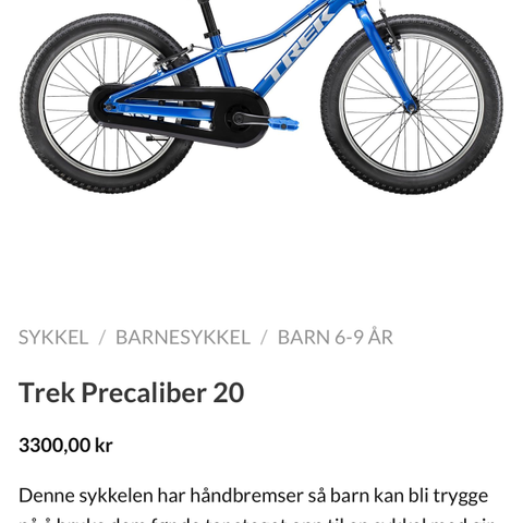 Barnesykkel Trek Precaliber 20