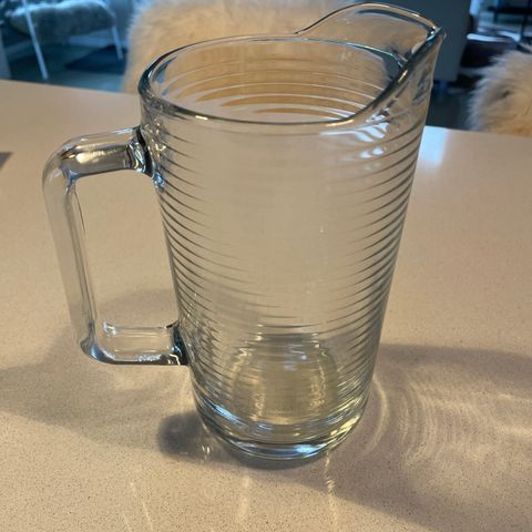 Glassmugge ca. 1 l.