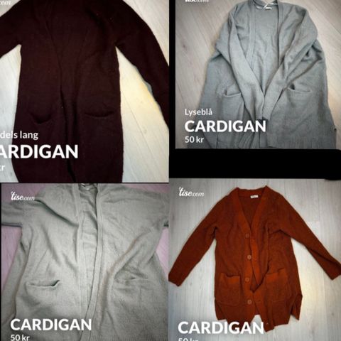 Cardigan klespakke