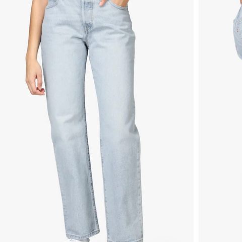 Levis 501, ys blå jeans