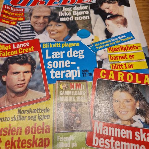 Norsk Ukeblad 1984, Olsenbanden,  Carola, Fragglene, Aukrust, Lorenzo Lamas