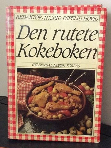 DEN RUTETE KOKEBOKEN - INGRID ESPELID HOVIG. Gammel og nostalgisk bok.