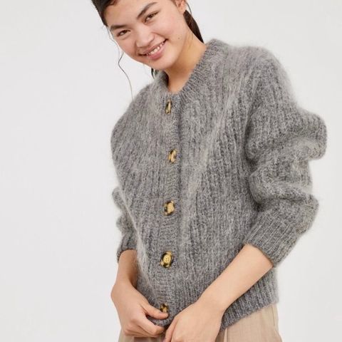 HM ull/mohair cardigan str M