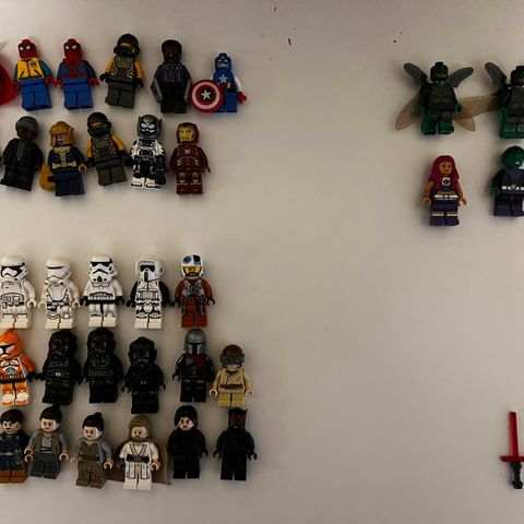 DIVERSE LEGO FIGURER DC/MARVEL/STARWARS