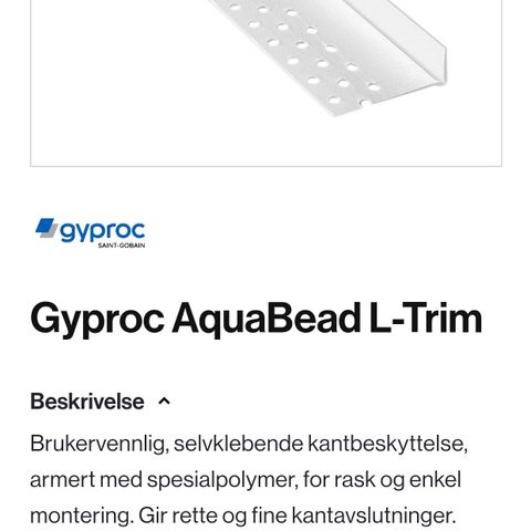 Aquabead L-trim