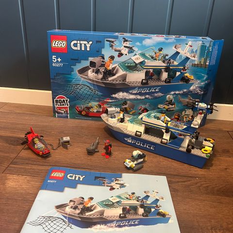 Lego City Politi patruljebåt RESERVERT