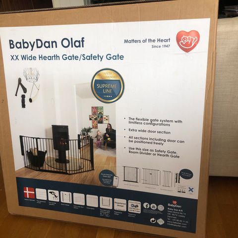 BabyDan Olaf XX wide heart gate/safety gate