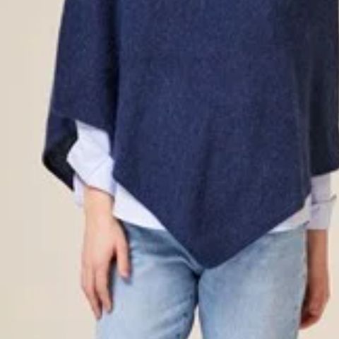 Jean paul poncho i mohair ull