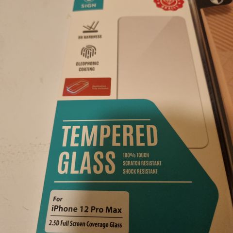 Iphone 12 pro max deksel og glass