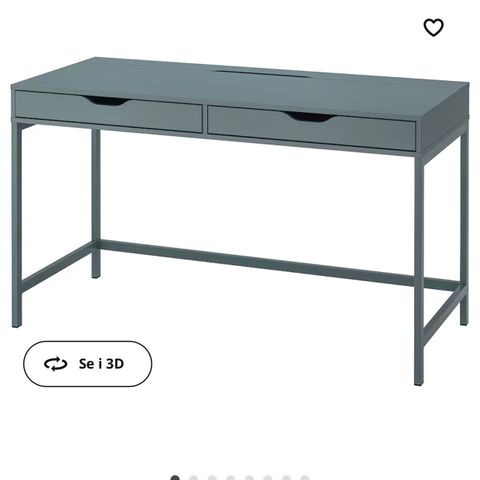 IKEA Alex skrivebord gråturkis