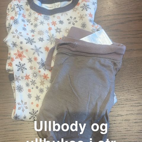 Ullbody og ullbukse fra nameit