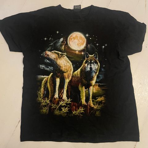 Wolf Moon Ulver Ulv Måne T-Sjorte T-Shirt