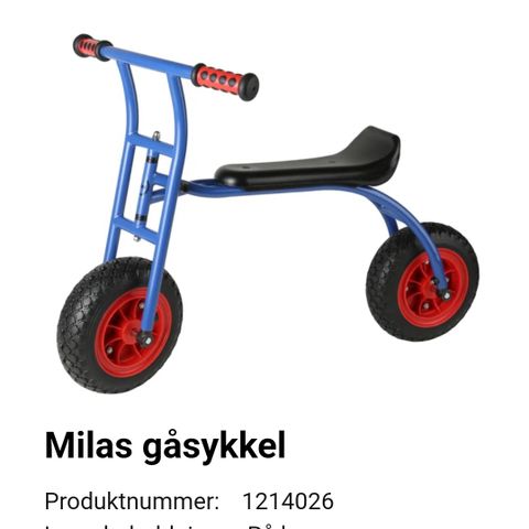 MILAS 2 hjulssykkel

 / Løpesykkel