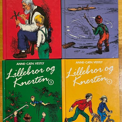 Lillebror og Knerten av Anne-Cath Vestly bok 1-4