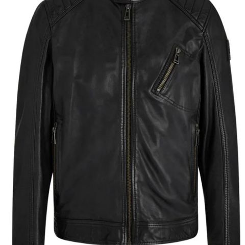 Belstaff RACER JACKET - Skinnjakke - black, strl 52