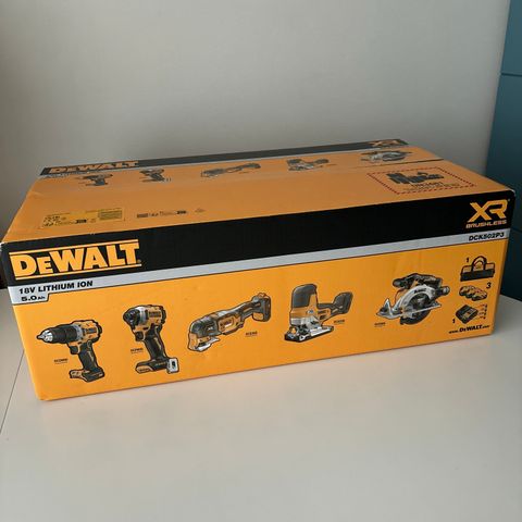 DeWalt DCK502P3 verktøysett 18V XR