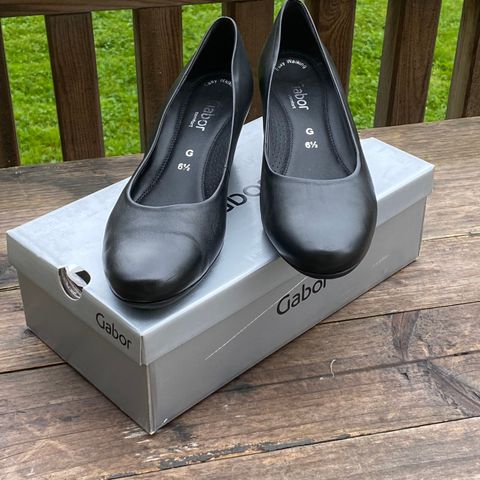 Sorte comfort pumps fra Gabor, str 6,5