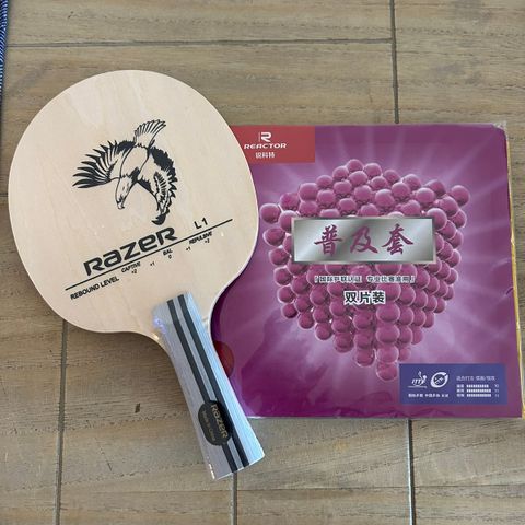 Razer og Reactor Bordtennis Ping Pong racket