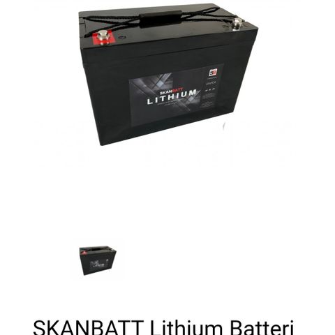 Skannbatt lithiumbatteri 12v serie