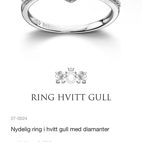 Forlovelsesring i hjerte