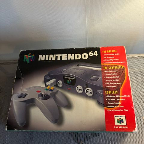 Nintendo 64 Komplett I Eske m Expansion Pak