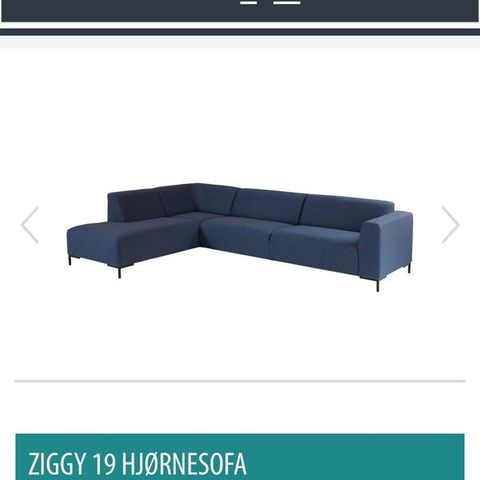 Ziggy sofa fra Bohus selges