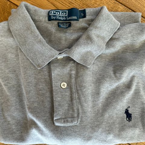 Pent brukt Polo Ralph Lauren grå trøye str L