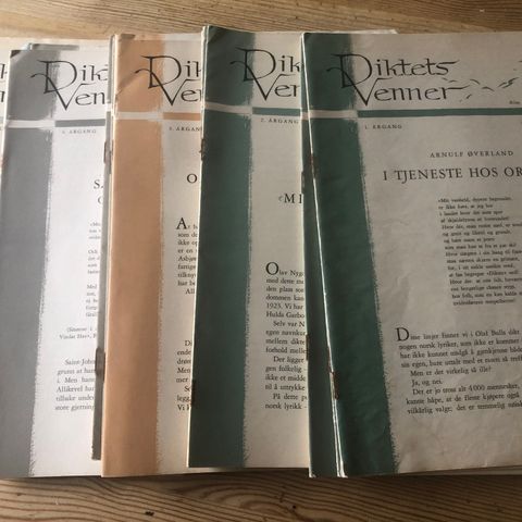 Diktets venner. Årgang 1-5