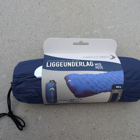 Liggeunderlag med Pute - Nightbed Ultra Light