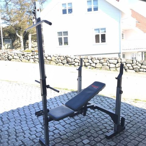 Weider PRO 435 MED 120KG vekter! + stang