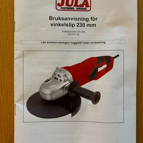 Vinkelsliper 2200w  230mm selges