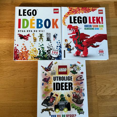 Lego ide bøker. 175kr samlet eller 75 per stk