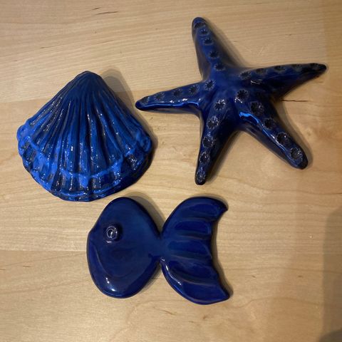 3 maritime figurer med oppheng