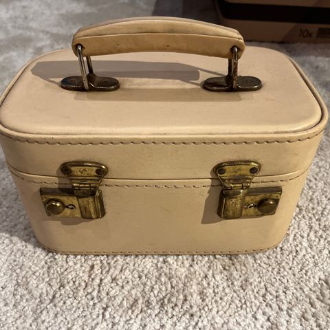 Vintage beauty box / sminkeskrin - liten