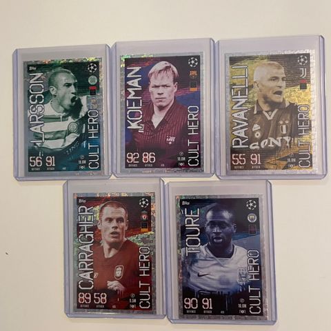 Diverse Topps Cult Hero fotballkort