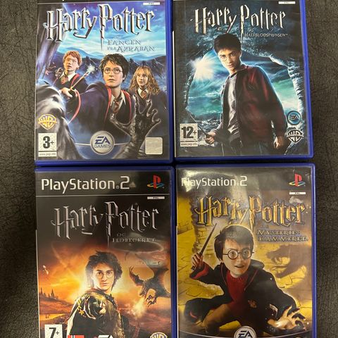 5x Harry Potter spill till Playstation 2 selges samlet