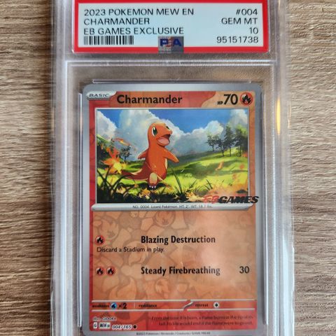 Pokemon 151 EB Games Charmander PSA 10