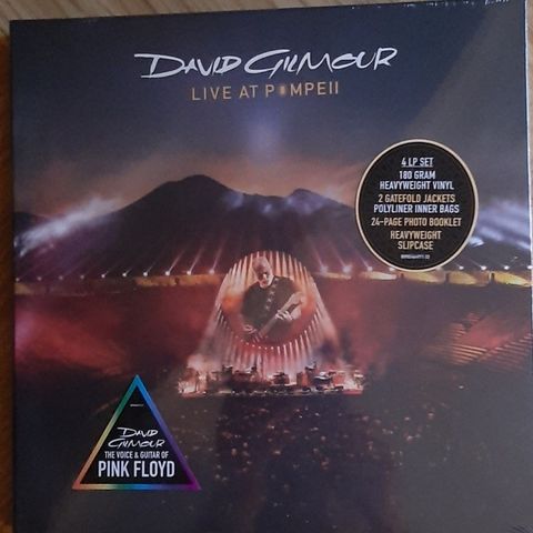 David Gilmour.Live at Pompeii.4.lp vinyl boks.