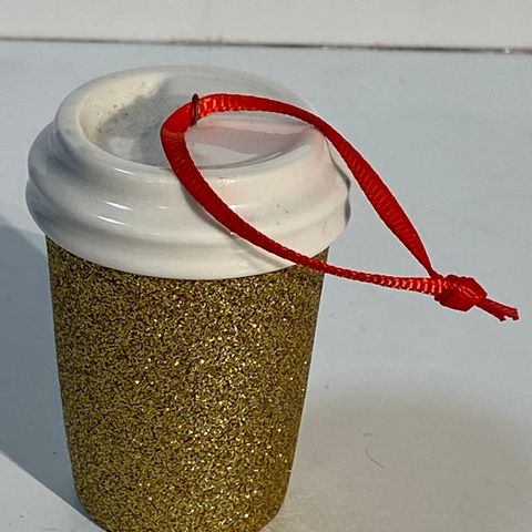 Starbucks 2018 Gold Glitter kopp, juletrepynt