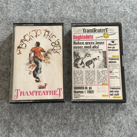 TRAMTEATRET -  2 stk Kassetter fra 1980 og 1982