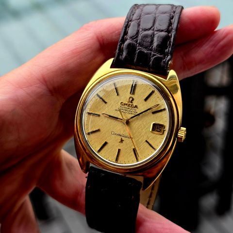 Omega Constellation 18k massiv gull