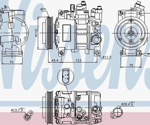 Air Condition kompressor Nissens 89049