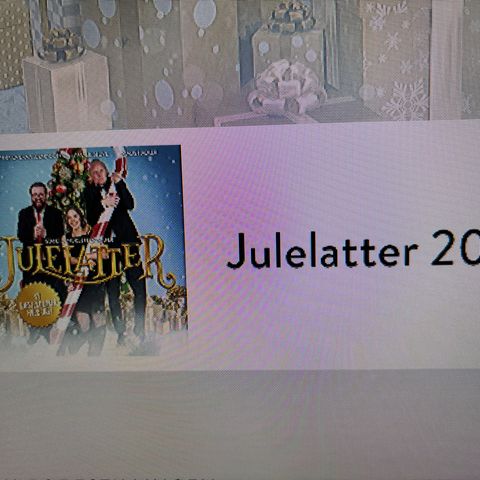 JULELATTER - 2024 - Dato: Lørdag 30 nov - kl 18.30. 2 billetter