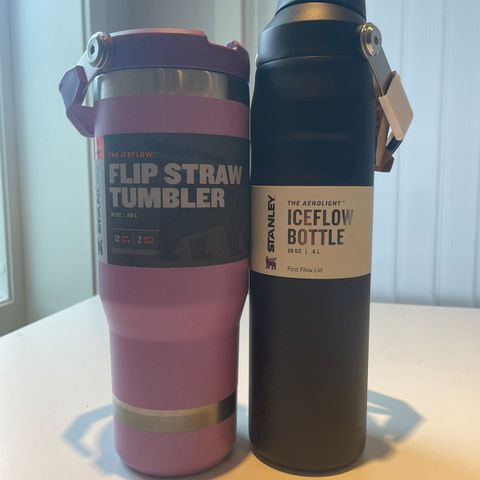 Stanley IceFlow Flip Straw + Aerolight (kr 500 for begge)