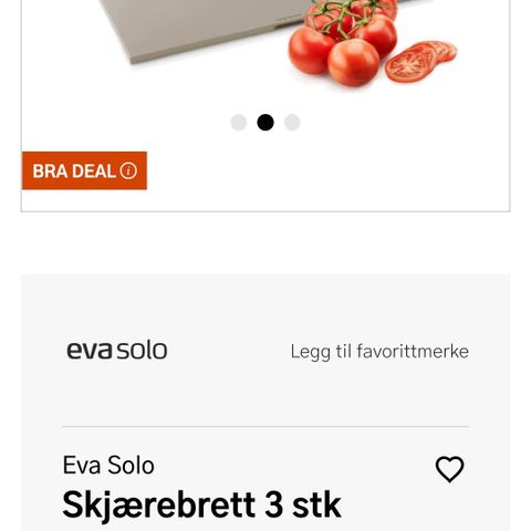 Eva Solo skjærebrett! Selges billig!