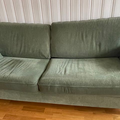 Sofa - grønn 3-seter